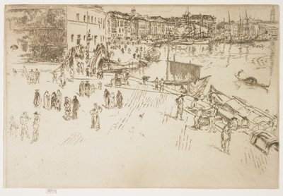 The Riva, No. 1 from The First Venice Set, 1879-1880 by James Abbott McNeill Whistler